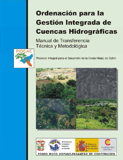 Portada del manual del curso “Transferencia Técnica y Metodológica en Ordenación para la Gestión Integrada de Cuencas Hidrográficas”